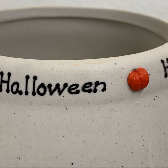 Ceramic Halloween Candle Lamp W/ Ghosts - Picture 3 of 7